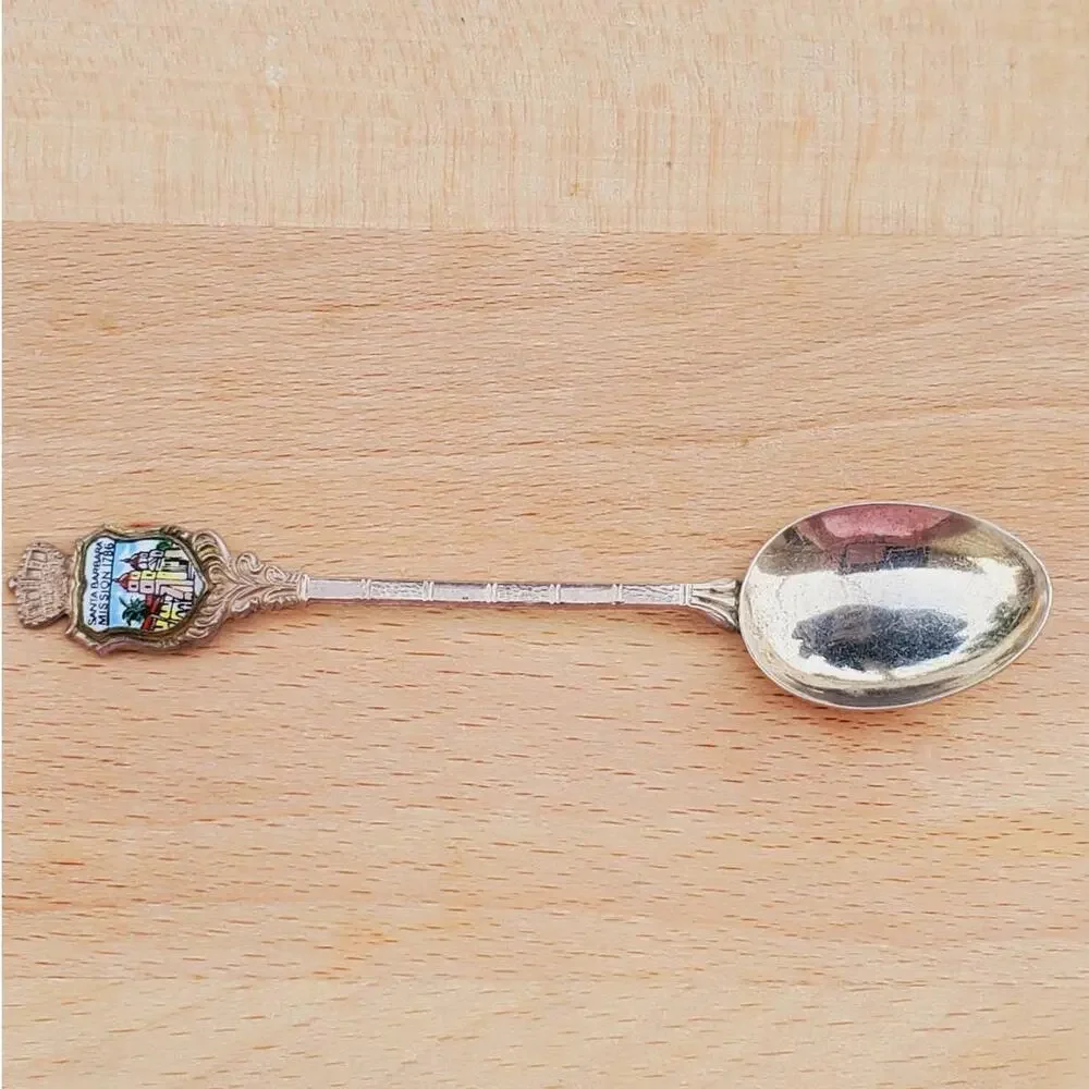 Klepa Arts Souvenir Collectable Sterling Silver Spoon Santa Barbara